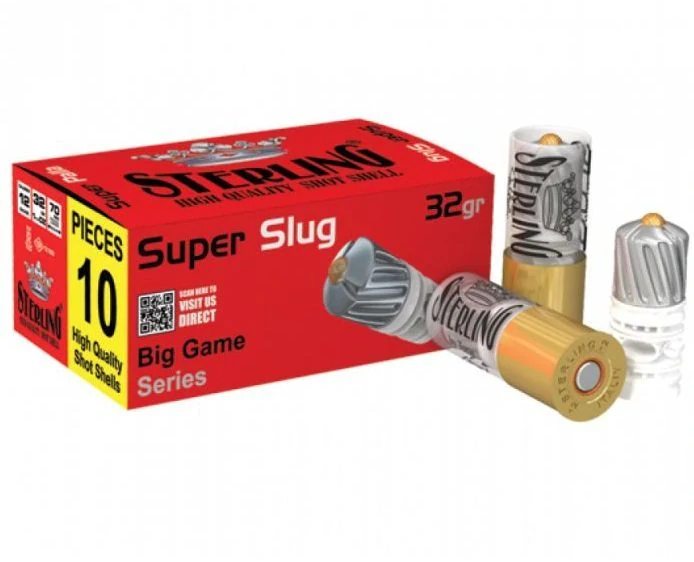 Brokové náboje Sterling 12/70 Super Slug 34 g / 525 grs