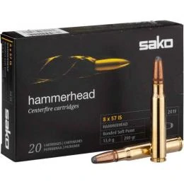 Puškové náboje Sako 8x57 JS Hammerhead 13.0/200 SP