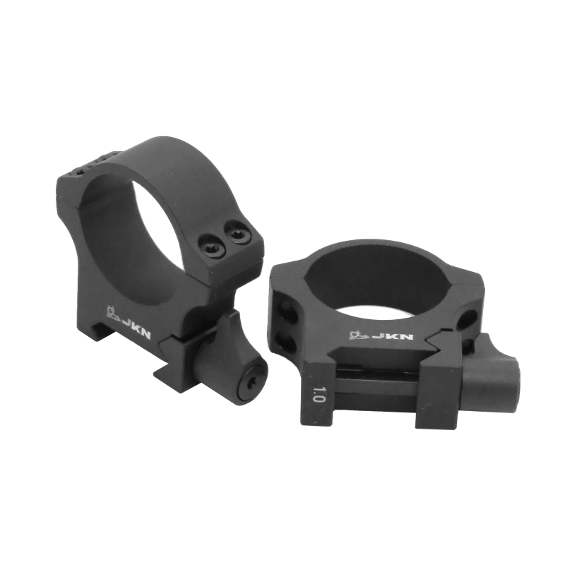 Dělená montáž optiky – upínání polohovací páčkou upínky, výška 24,5 mm, objímka Ø30mm