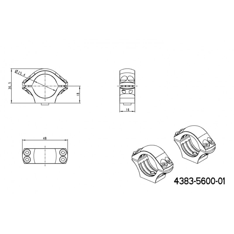 Sada kroužků UNI - ocelové