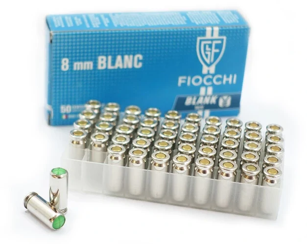 Startovací náboje 8 mm pistole 50 ks Fiocchi