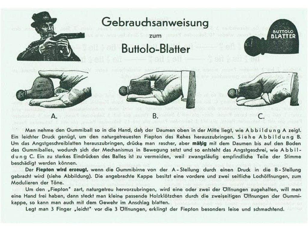 Srnčí vábnička - míček Hubertus Buttolo 