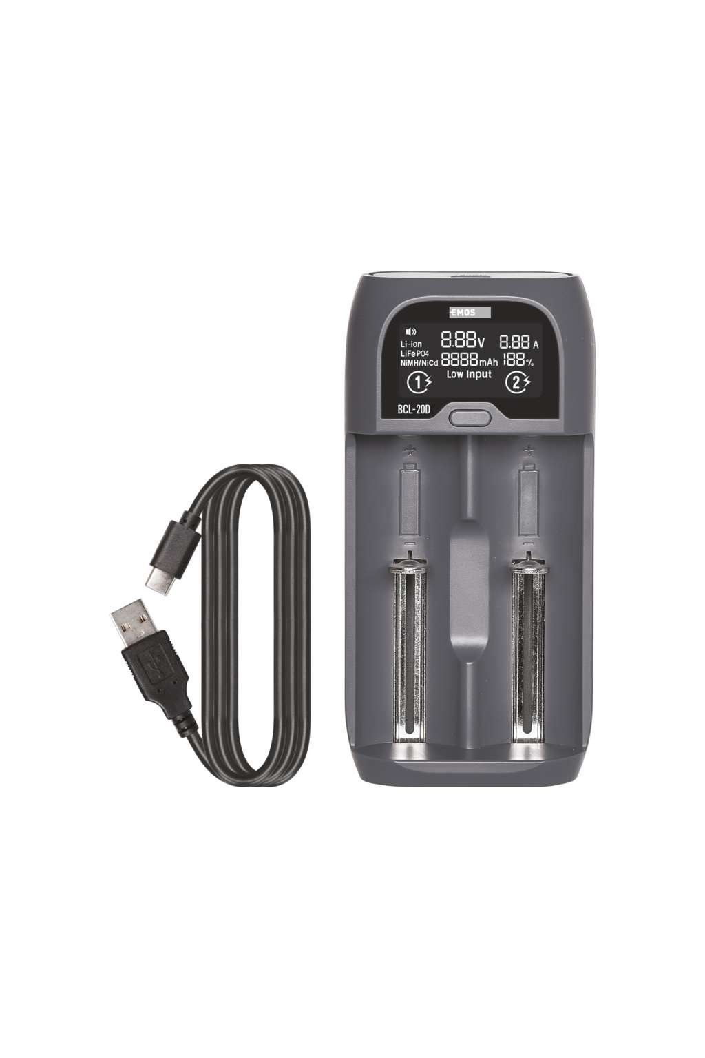 EMOS BCL-20D SMART LI-ION BATTERY CHARGER
