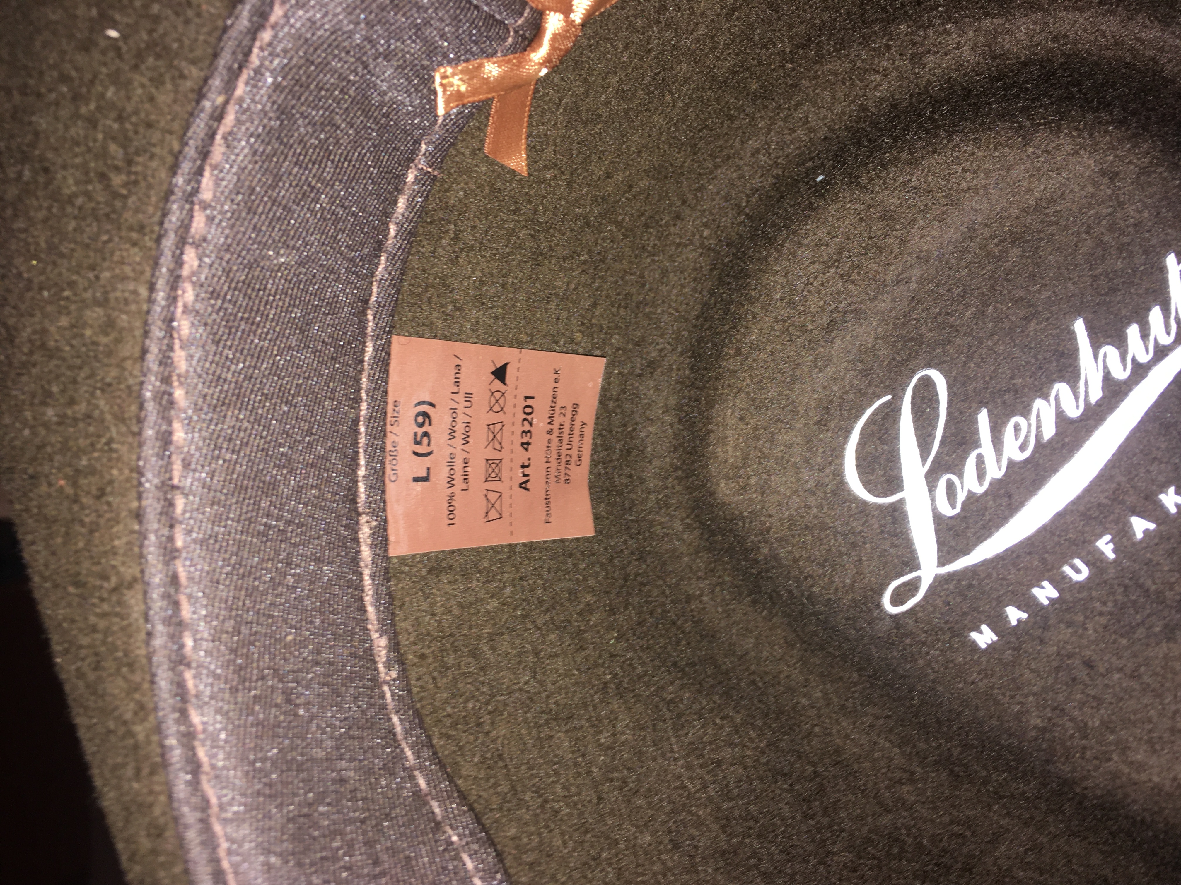 Klobouk Faustmann - hnědý vel. L (59)