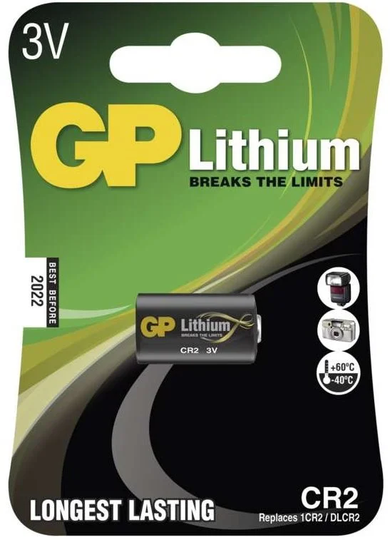 Lithiová baterie CR2 GP LITHIUM 3V/800 mAh