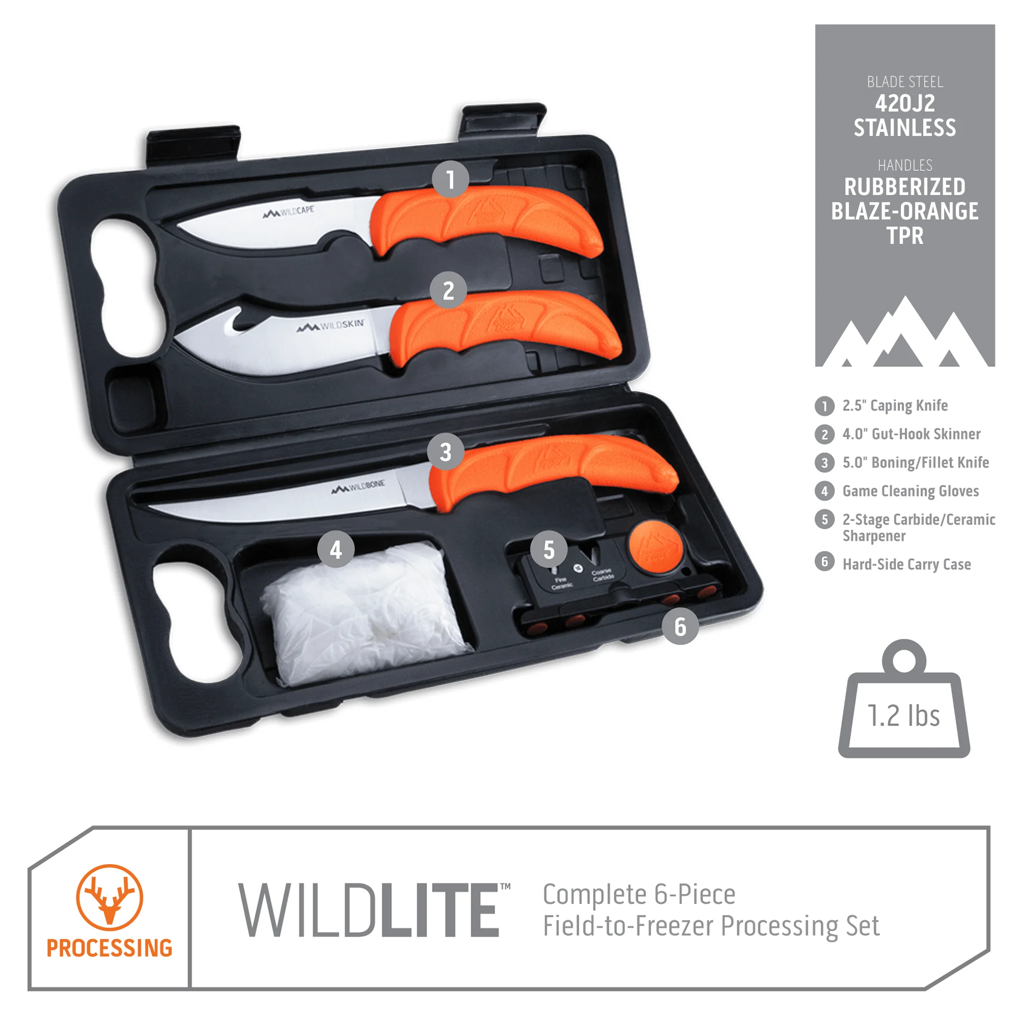 Sada nožů Outdoor Edge WildLite 6 Piece Set