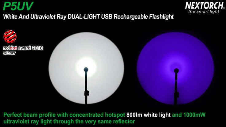  Svítilna Nextorch P5UV - 5 světelných režimů - 800 Lumenů