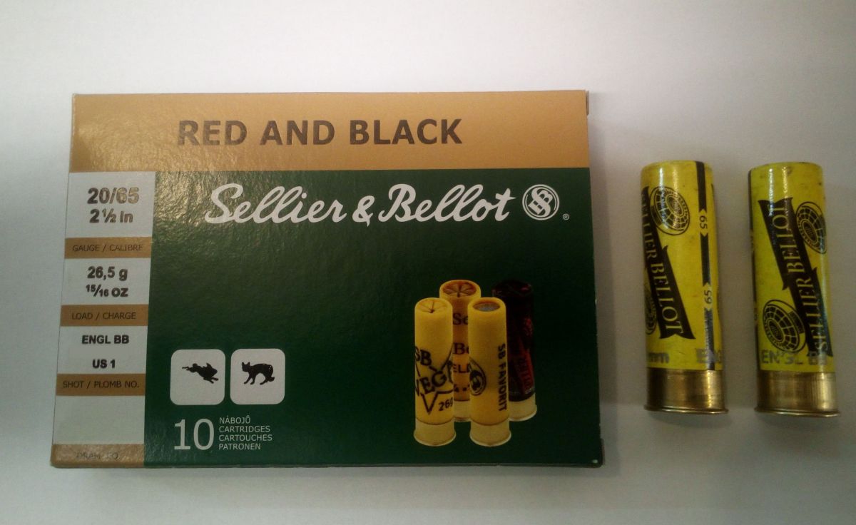 Brokové náboje Sellier & Bellot RED AND BLACK 20/65