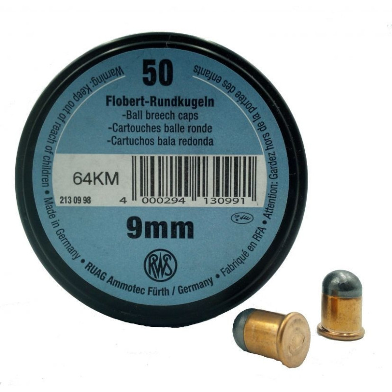 Flobertové náboje RWS 9mm Flobert - střela kulička