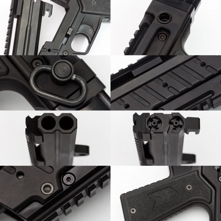 Perkusní dvouranná mikrobrokovnice Gladiator .500 HD F2 pistole Basic