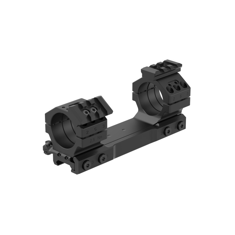 Montáž puškohledu pro velkorážní zbraně - objímka ø34mm – sklon 25MOA – s polohovací libelou