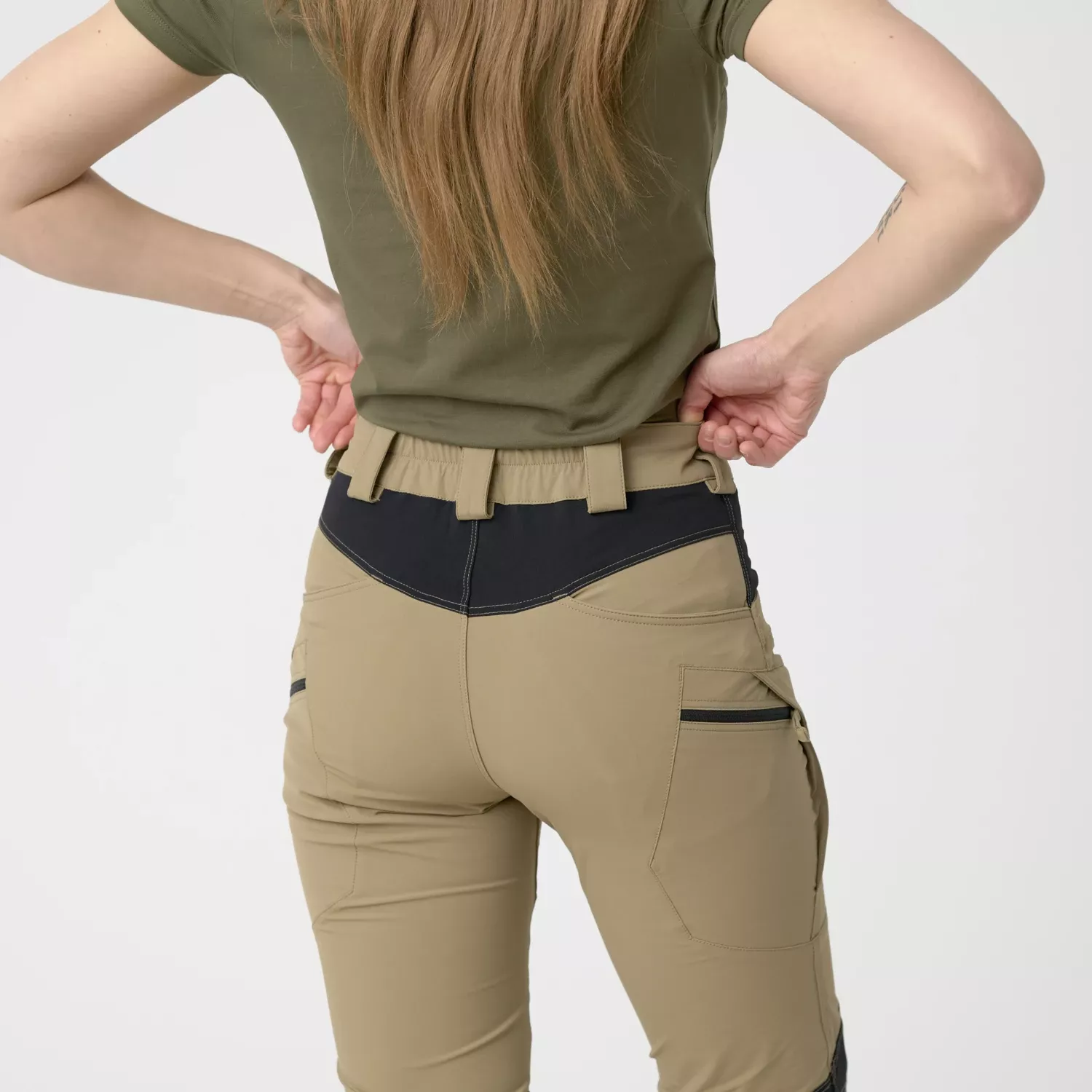 Dámské outdoorové taktické kalhoty Women's OTP (Outdoor Tactical Pants)® - VersaStretch® - Khaki / Black