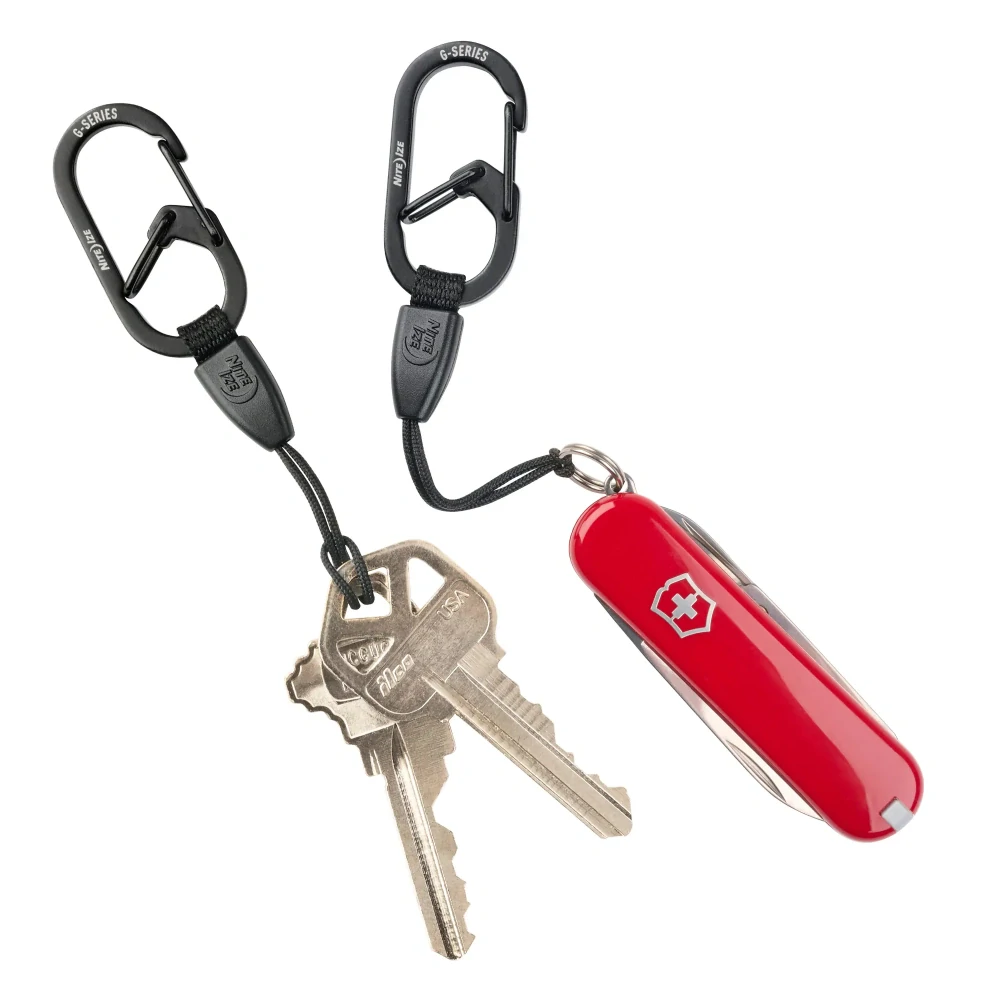 Nite Ize G-Series Mini Lanyard lanko s nerezovou karabinou – 2 ks
