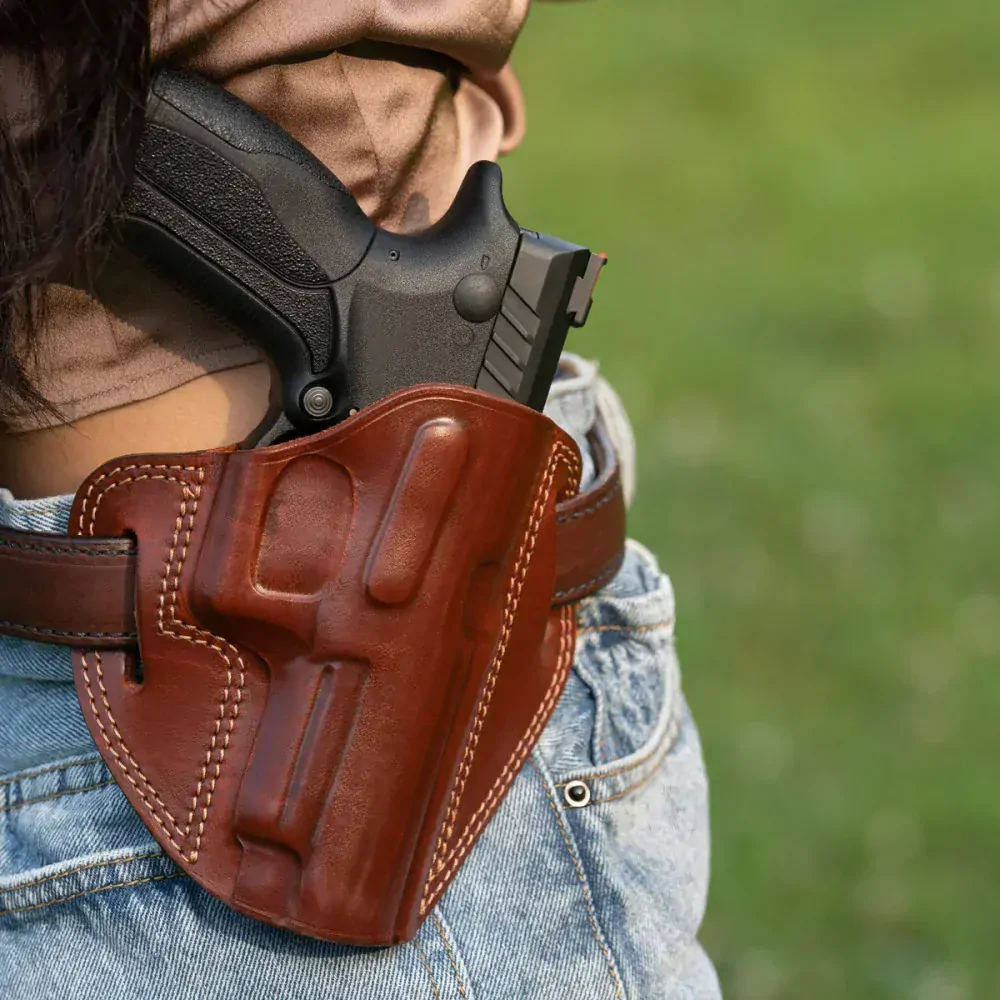 Otevřené pancake kožené pouzdro na opasek PREMIUM Falco Holsters