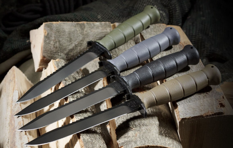 Nůž Glock FM 81 polní zelená s pilkou