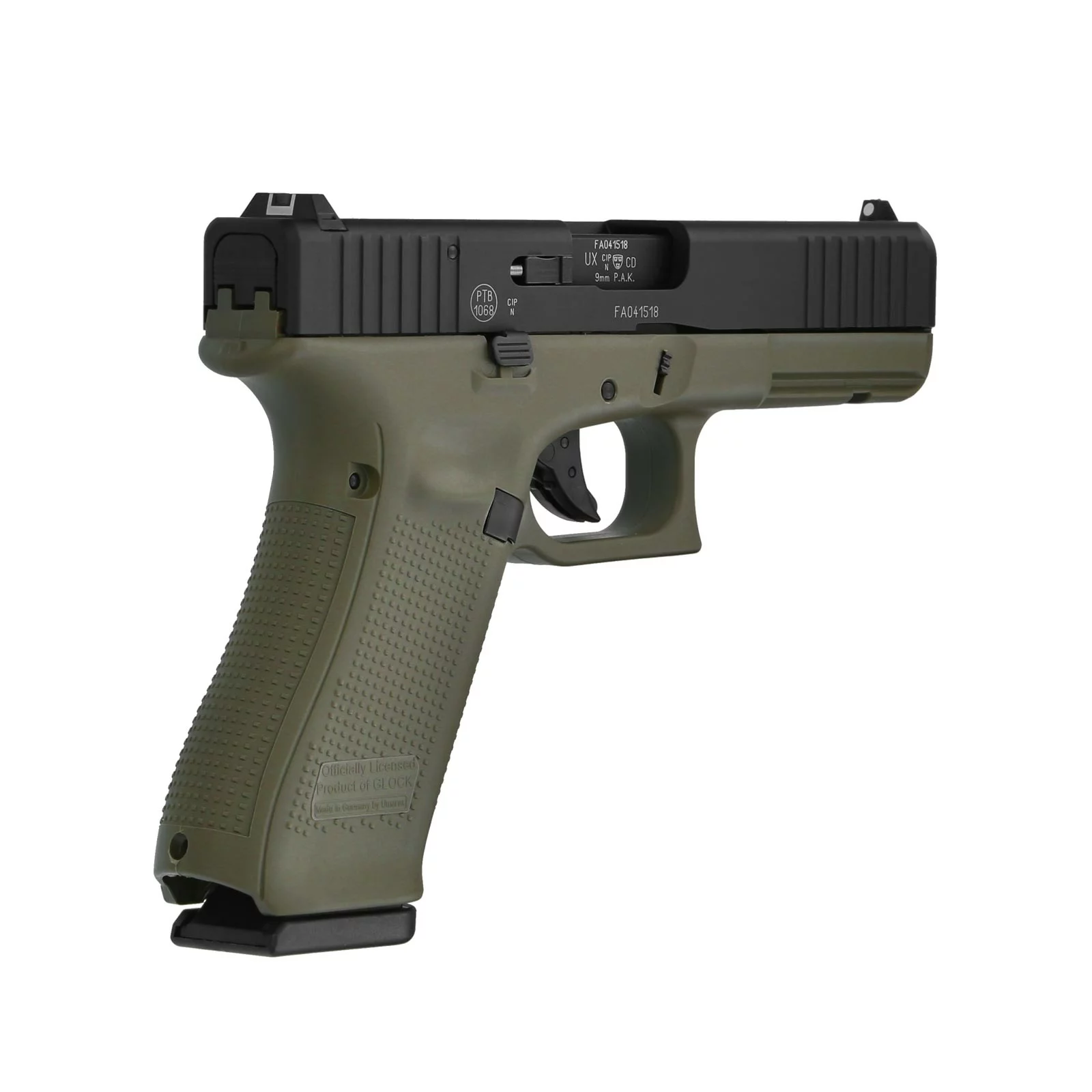 Vzduchová pistole Glock 17 Gen5 BlowBack Battlefield Green
