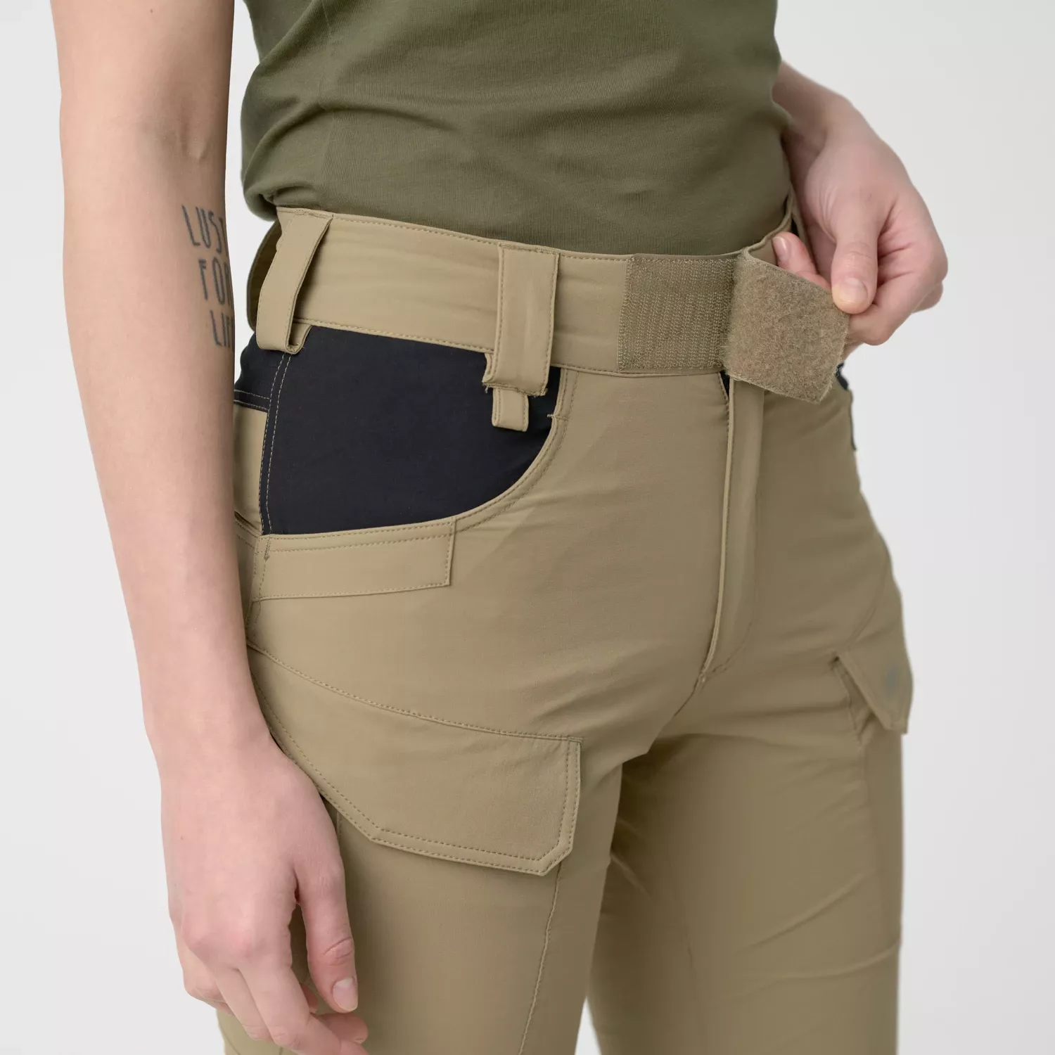 Dámské outdoorové taktické kalhoty Women's OTP (Outdoor Tactical Pants)® - VersaStretch® - Khaki / Black