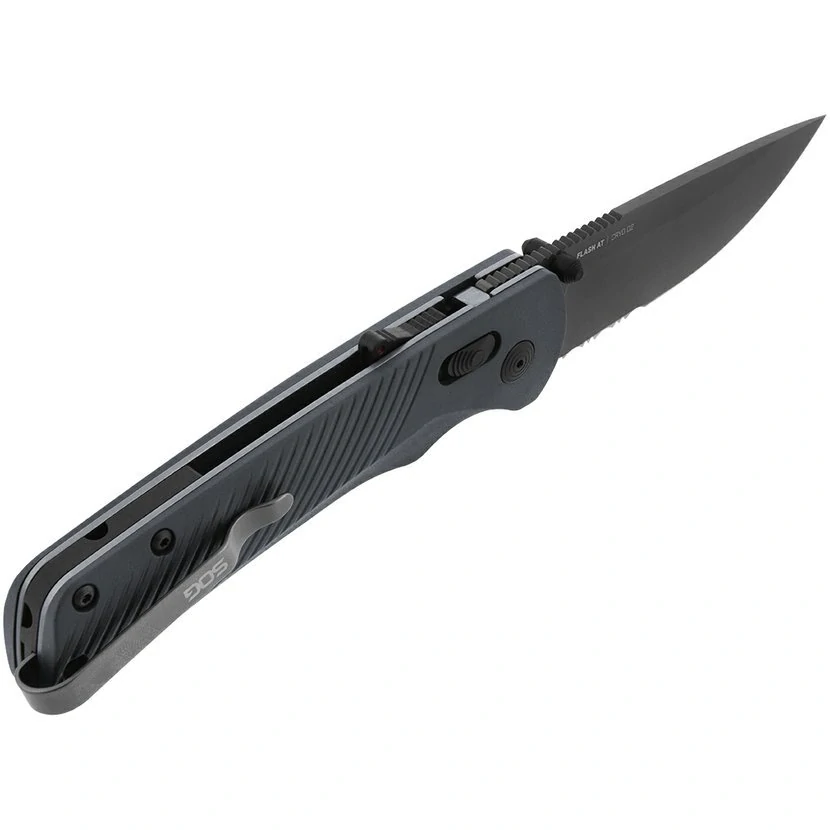 Zavírací nůž SOG FLASH AT - URBAN GREY - PARTIALLY SERRATED