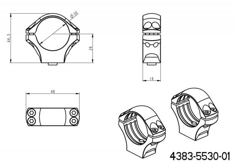 Sada kroužků UNI - ocelové