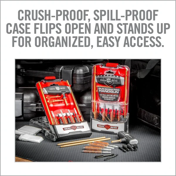 Čistící sada na pistole Real Avid Gun Boss® Pro Real Avid Gun Boss® Pro - Handgun Cleaning Kit