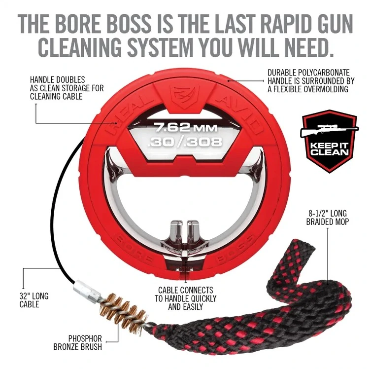 Čistič hlavně Boresnake - šňůra Real Avid Bore Boss®