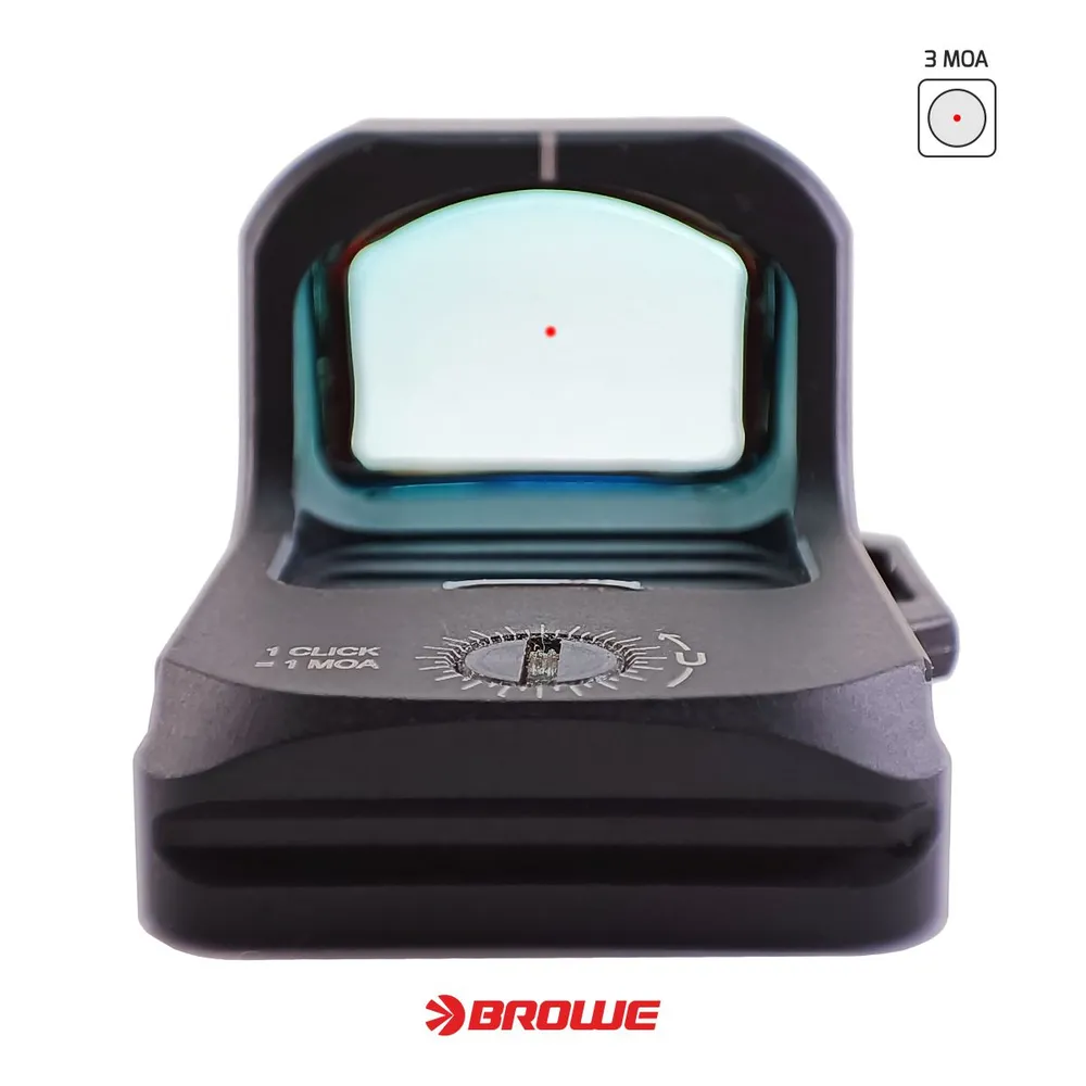 KOLIMÁTOR BROWE MICRO REFLEX (BMR), 3 MOA, ULTRA-NÍZKOPROFILOVÁ MONTÁŽ PICATINNY