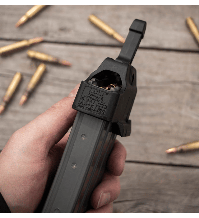 LULA - rychlonabíječ puškových zásobníků AR 15 / M4 / M16, ráže 223 Rem.