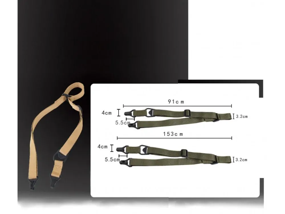 Taktický dvoubodový popruh MS3 MULTI-MISSION - Karabina typu "PARACLIP"