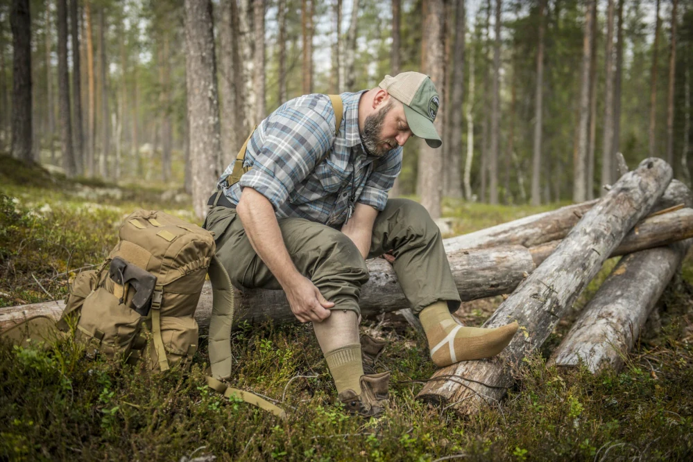 Ponožky Merino Socks - Olive Green/Coyote