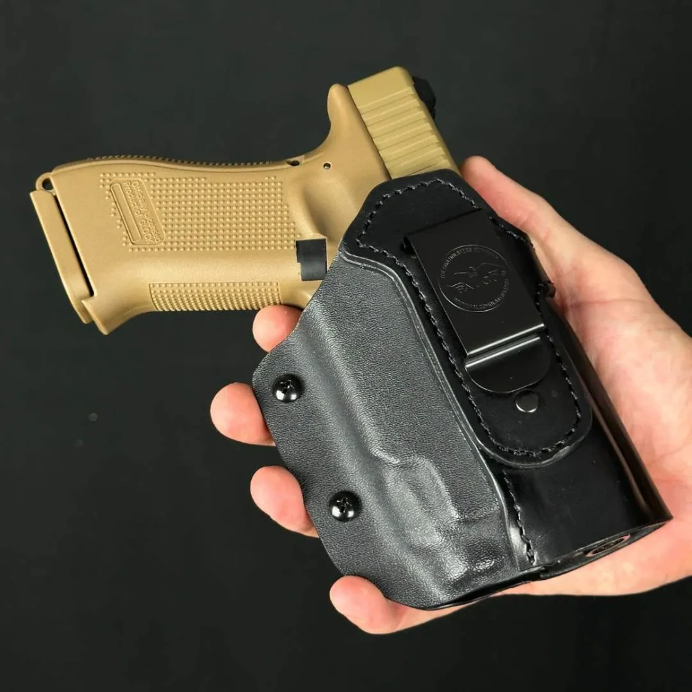 Hybridní IWB pouzdro pro zbraň se světlem vybavené TalonGuard - Polokožený design - G43X MOS - TLR 6