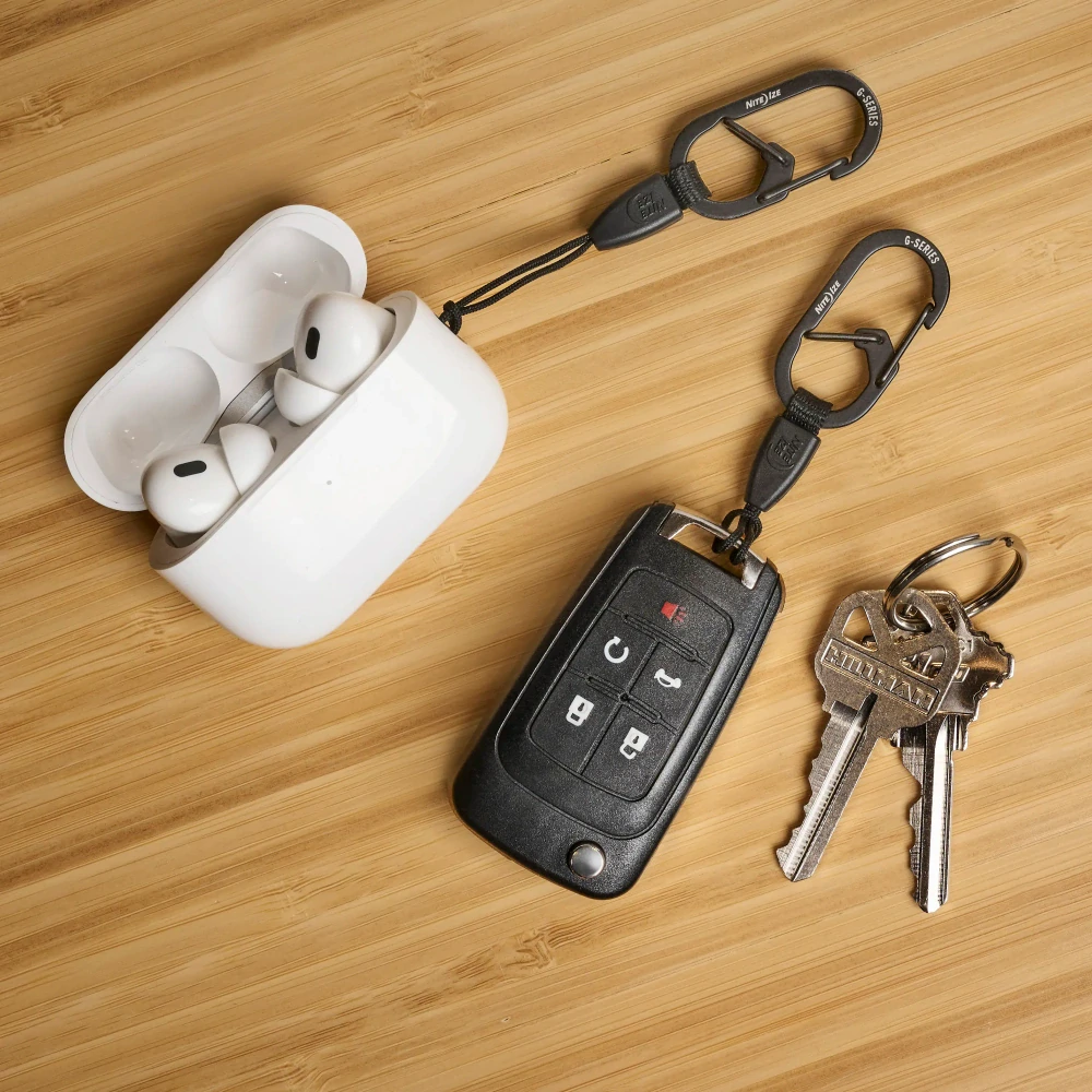 Nite Ize G-Series Mini Lanyard lanko s nerezovou karabinou – 2 ks