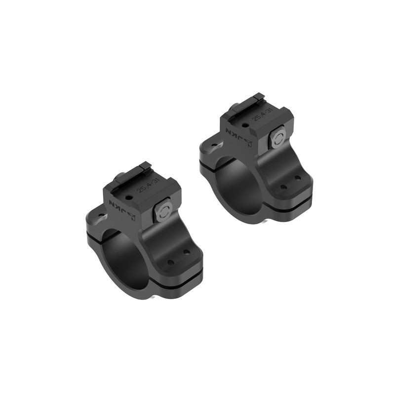 Dělená montáž optiky pro malorážku CZ 457 – upínání šrouby, výška 31mm, objímka ø25,4mm