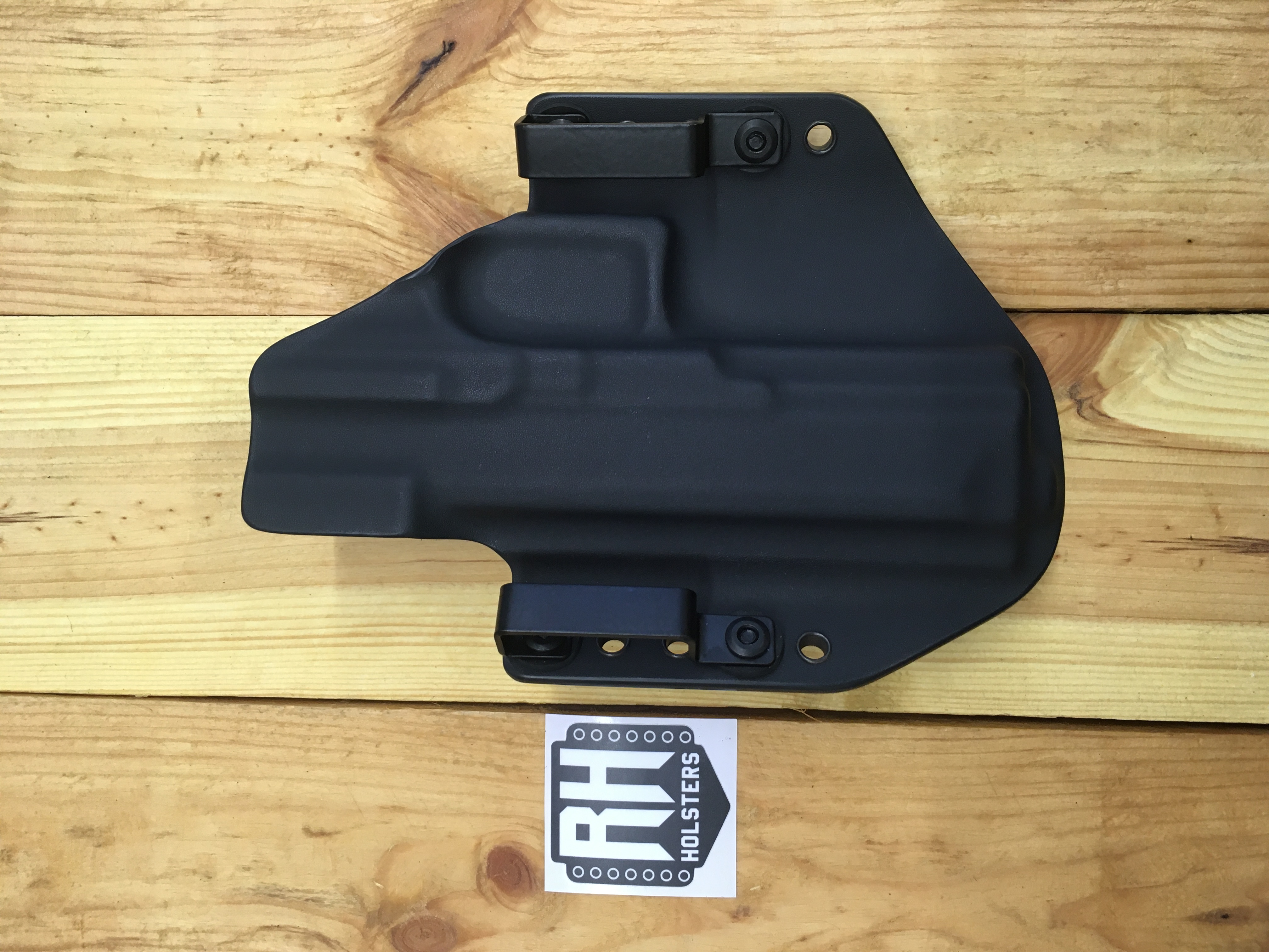 OWB - Walther PDP 4.5"- vnější kydexové pouzdro, pravé, poloviční sweatguard, průvleky 40 mm, černá