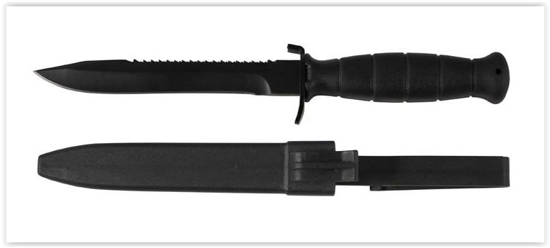 Nůž Glock FM 81 černý s pilkou
