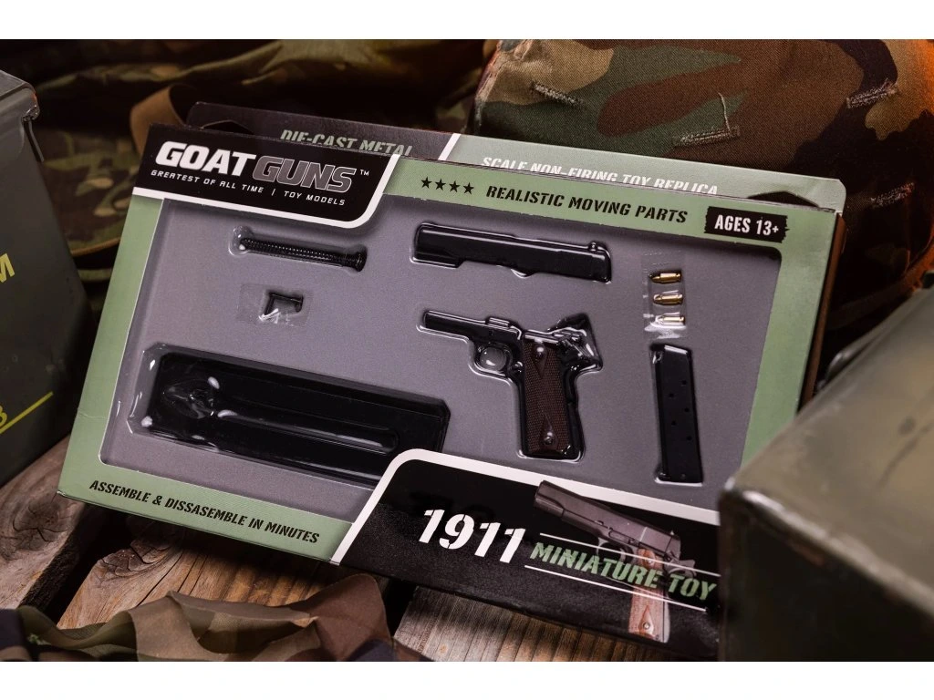 Replika GoatGuns Mini Colt 1911 černá, měřítko 1:2,5