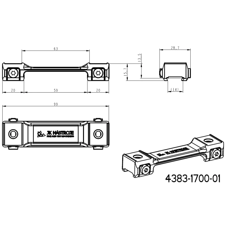 Základna montáže pro kulovnice CZ 527