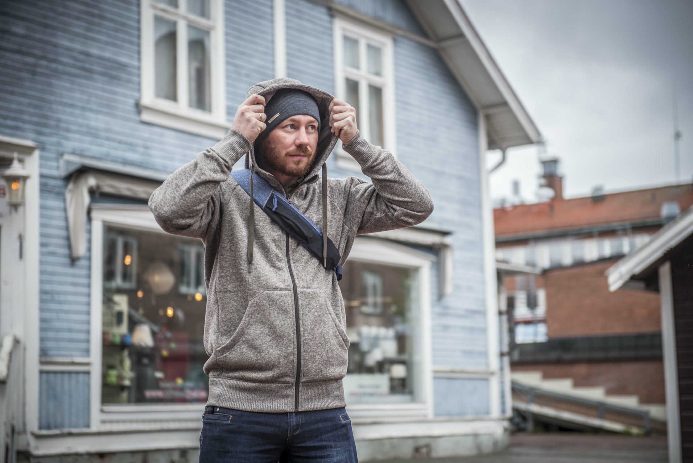 Mikina Covert Tactical Hoodie (FullZip)® - Melange Blue