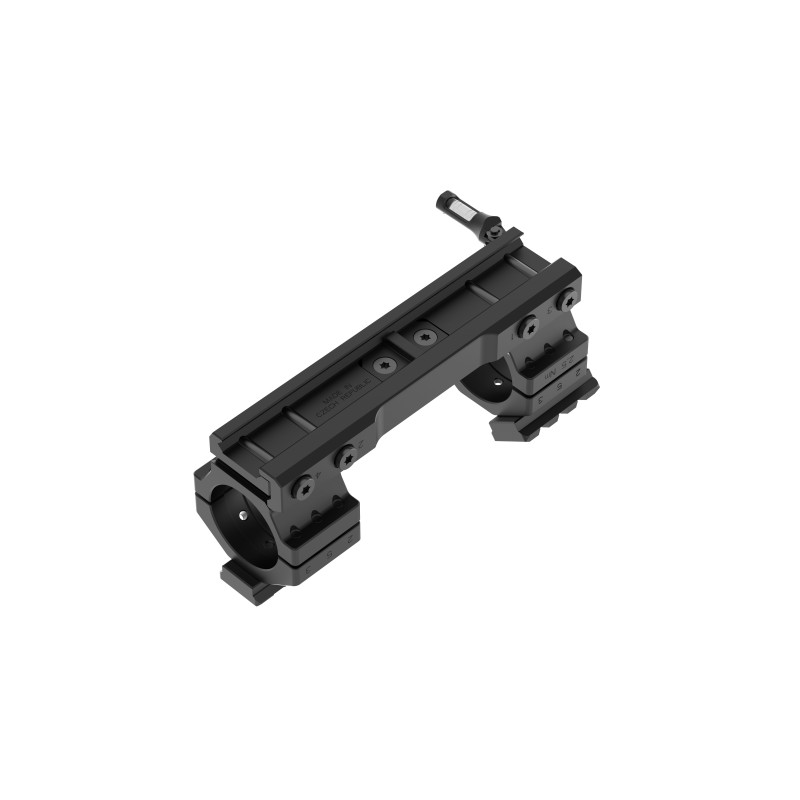 Montáž puškohledu pro velkorážní zbraně - objímka ø34mm – sklon 25MOA – s polohovací libelou