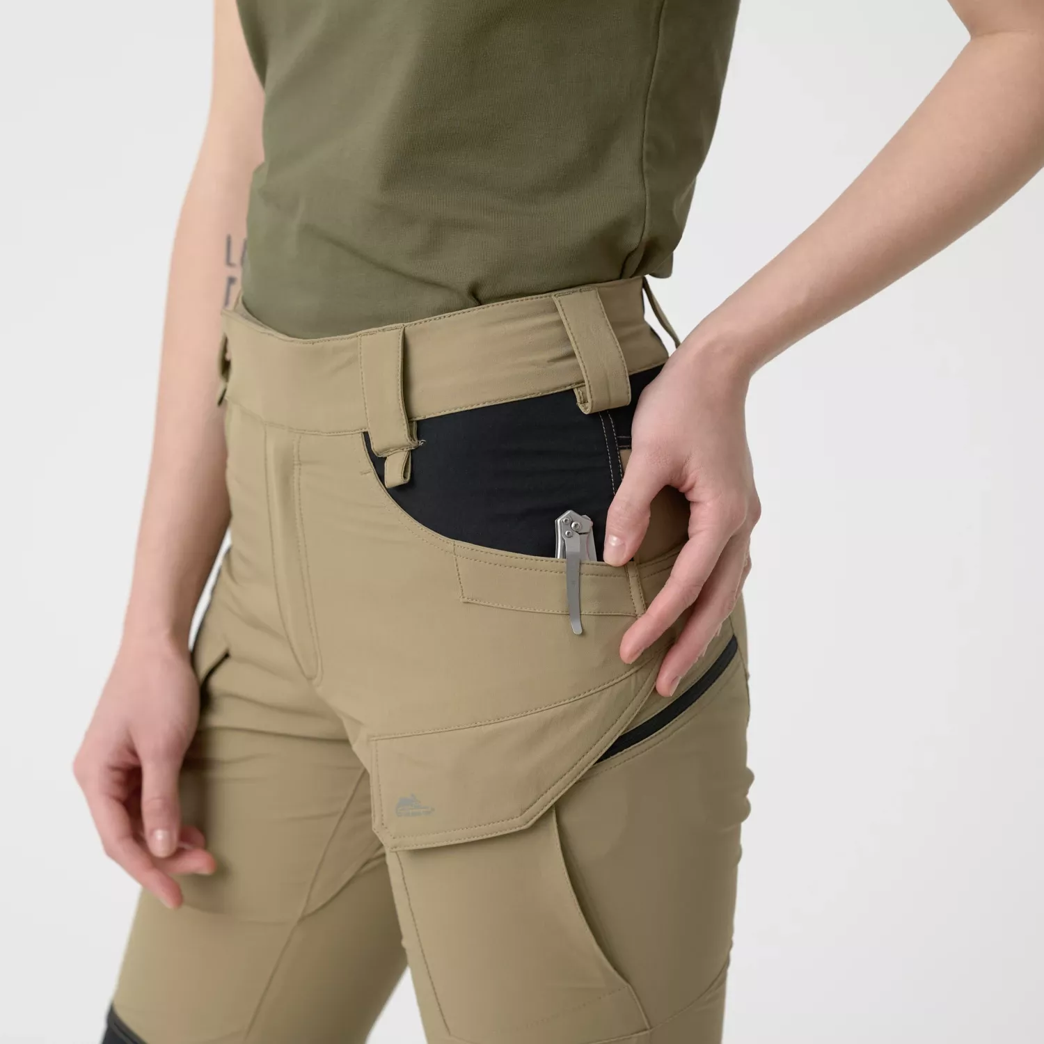 Dámské outdoorové taktické kalhoty Women's OTP (Outdoor Tactical Pants)® - VersaStretch® - Khaki / Black