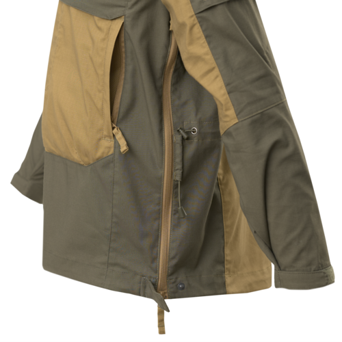 Bunda Tracer Anorak Jacket - Polycotton Stretch Ripstop - Olive Green