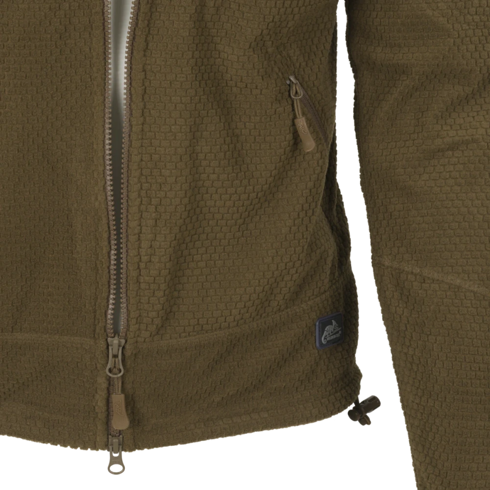 Fleecová bunda ALPHA TACTICAL Jacket - Grid Fleece - Olive Green