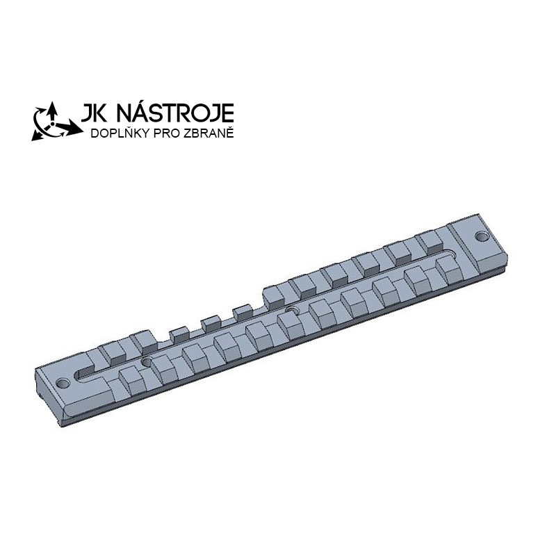 Weaver - picatinny lišta pro malorážky CZ 457, délka 140 mm - ocelová