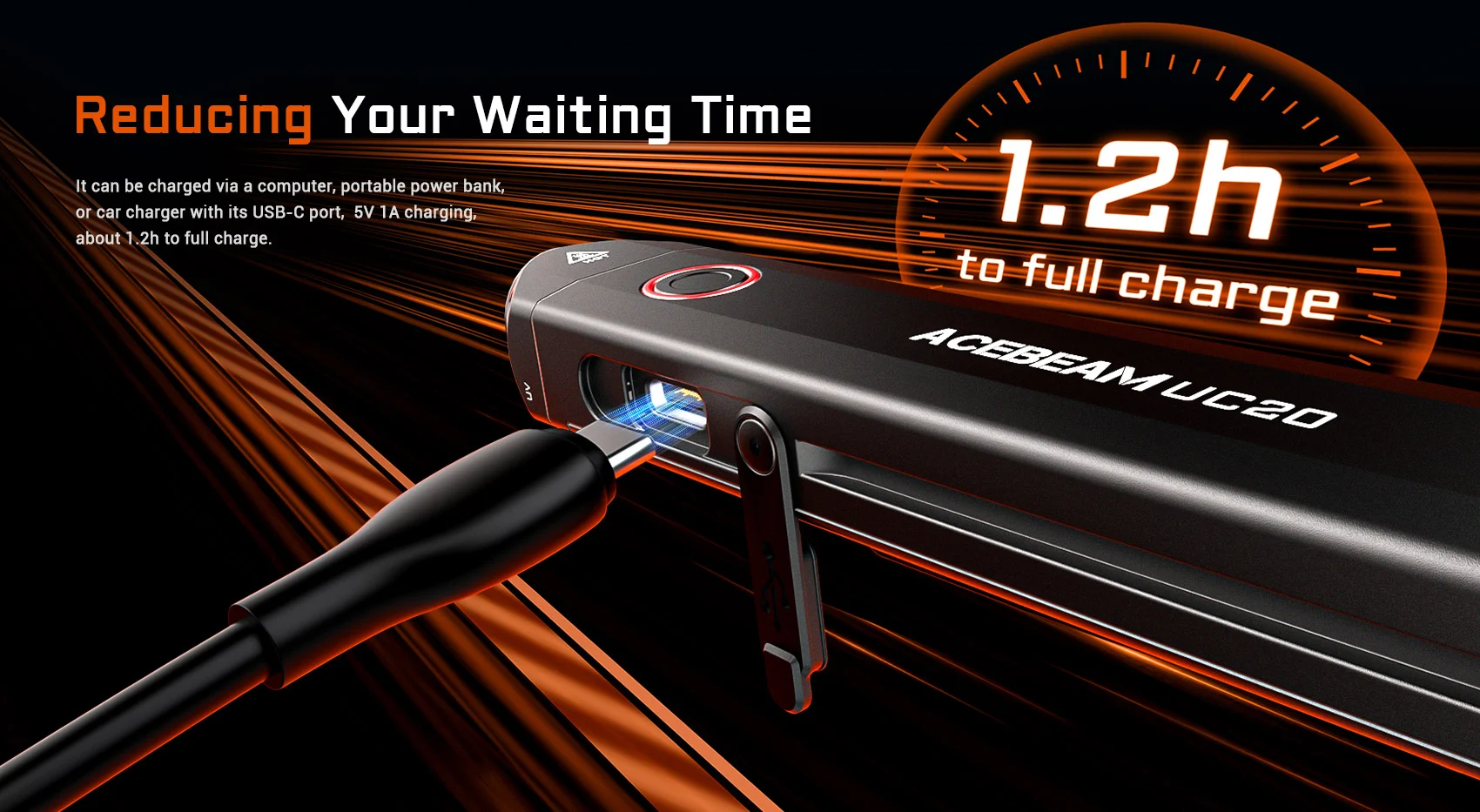 Kapesní svítilna Acebeam UC20 - zelená 