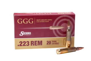 Puškové náboje GGG .223 Rem., HPBT Nosler 4,47 g / 69 grs