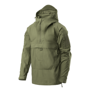 Bunda Tracer Anorak Jacket - Polycotton Stretch Ripstop - Olive Green