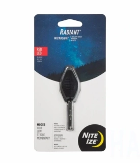 Mikro svítilna Nite Ize Radiant - červená LED