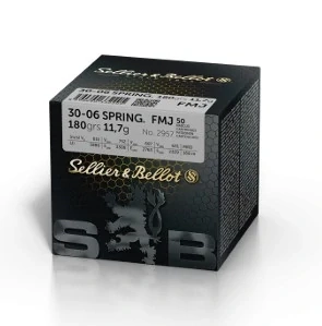 Puškové náboje Sellier & Bellot 30-06 SPRING. FMJ - 50ks bulk