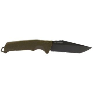 Pevný nůž SOG Trident FX - OD Green - Partailly Serr