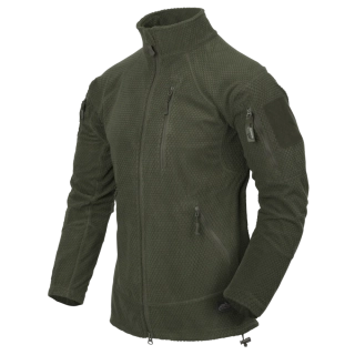 Fleecová bunda ALPHA TACTICAL Jacket - Grid Fleece - Olive Green