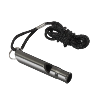 Píšťalka Survival Whistle - Aluminum - Black